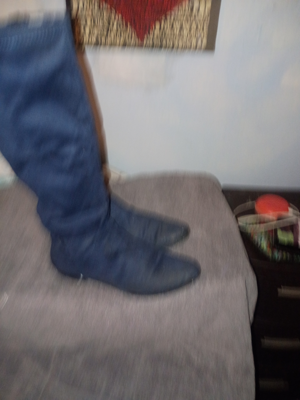 Posh Over-the-Knee Navy Blue Women’s Boots